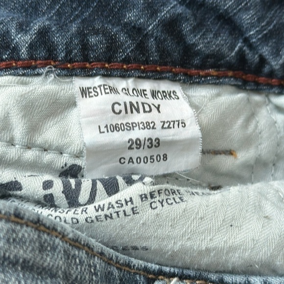 Vintage Y2K low rise wide leg jeans SZ 29x31 - Picture 5 of 14